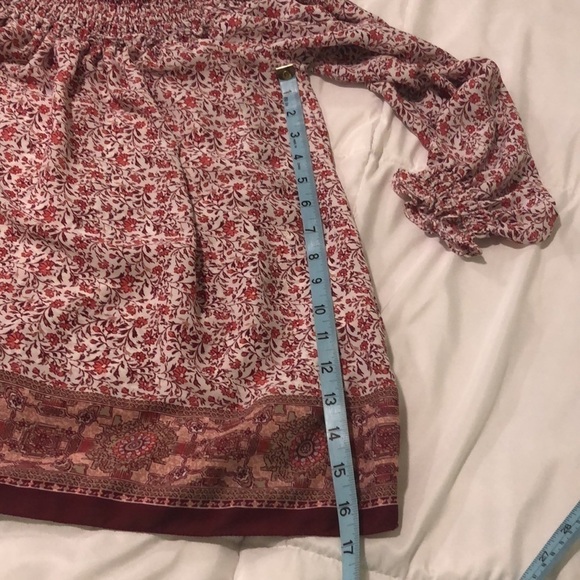 Max Studio open bell smock 3/4 length shirt - Picture 6 of 8